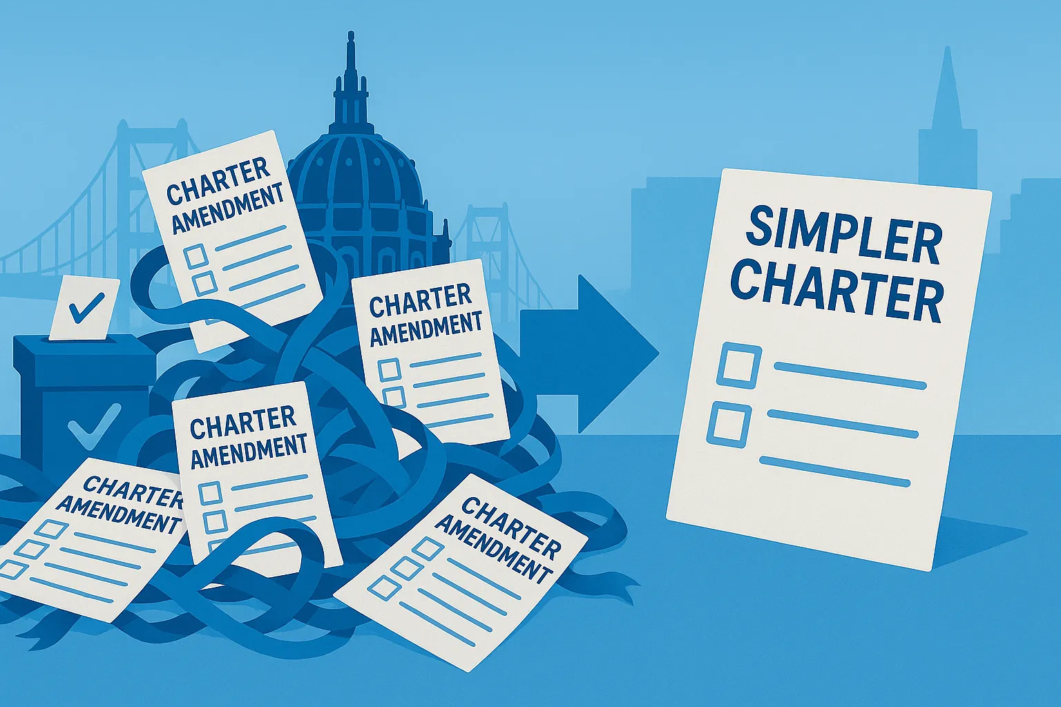 Illustration of simplified city rules