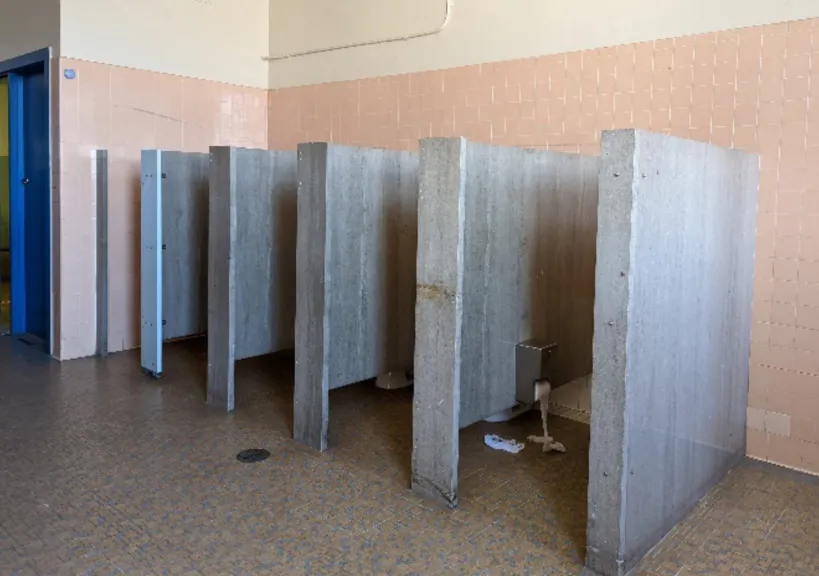 San Francisco public school bathroom