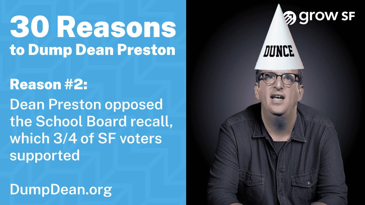 Dean Preston opposed the School Board recall