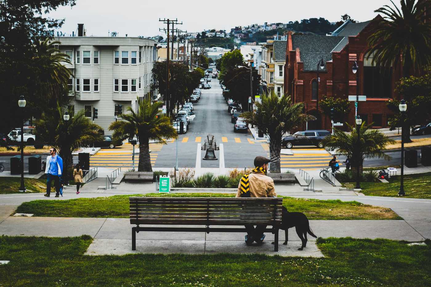 A view of San Francisco from Dolores Park