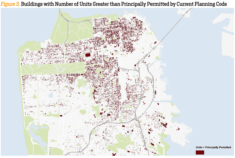 Homes which are illegal to build under current zoning in San Francisco
