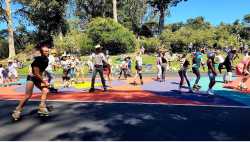 Skating in Golden Gate Park