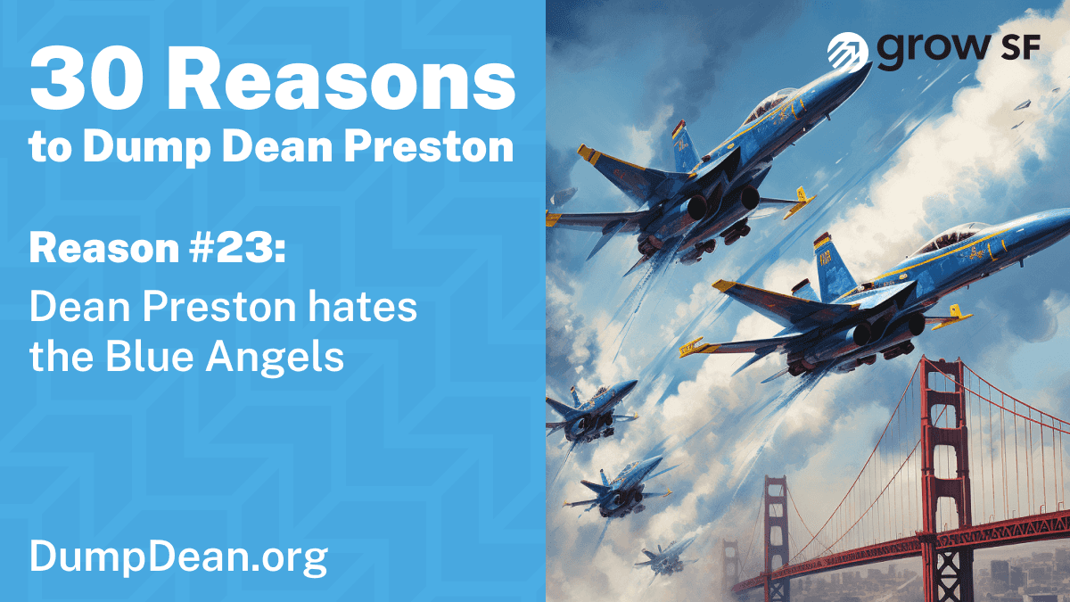 Dean Preston hates the Blue Angels