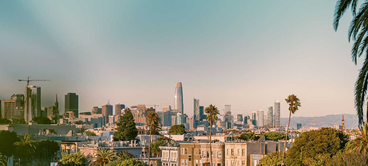 A view of San Francisco from Dolores Park