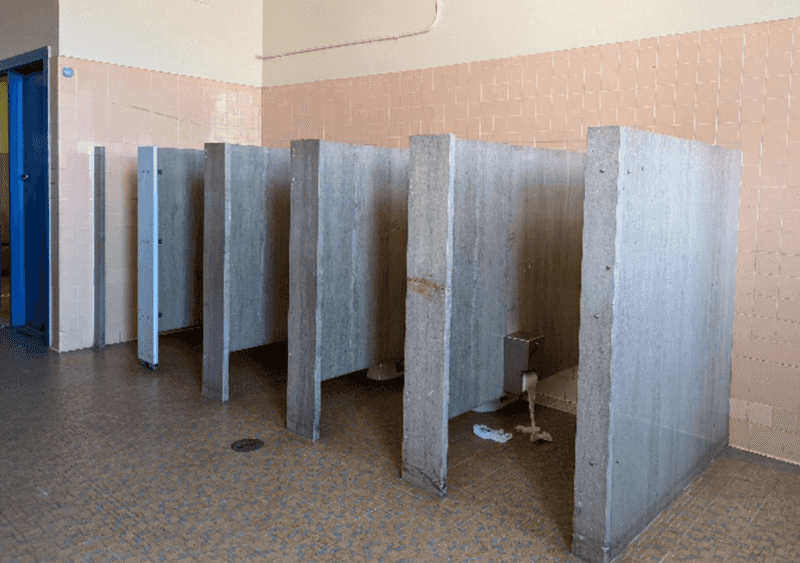 San Francisco public school bathroom