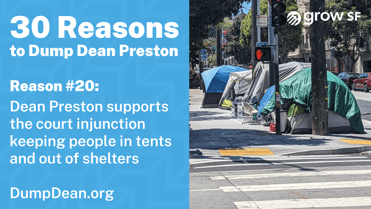 Dean Preston supports the court injunction keeping people in tents