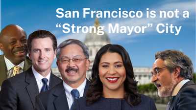San Francisco is not a "Strong Mayor" City